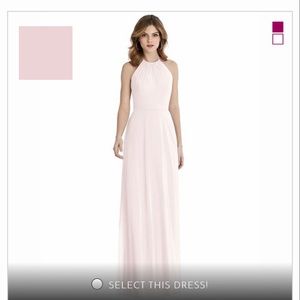 After Six Blush Bridesmaid Dress